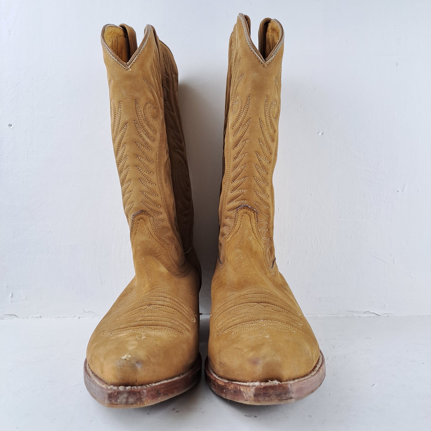 Dr.Adams Womens Cowgirl / Cowboy Brown Boots Size 38