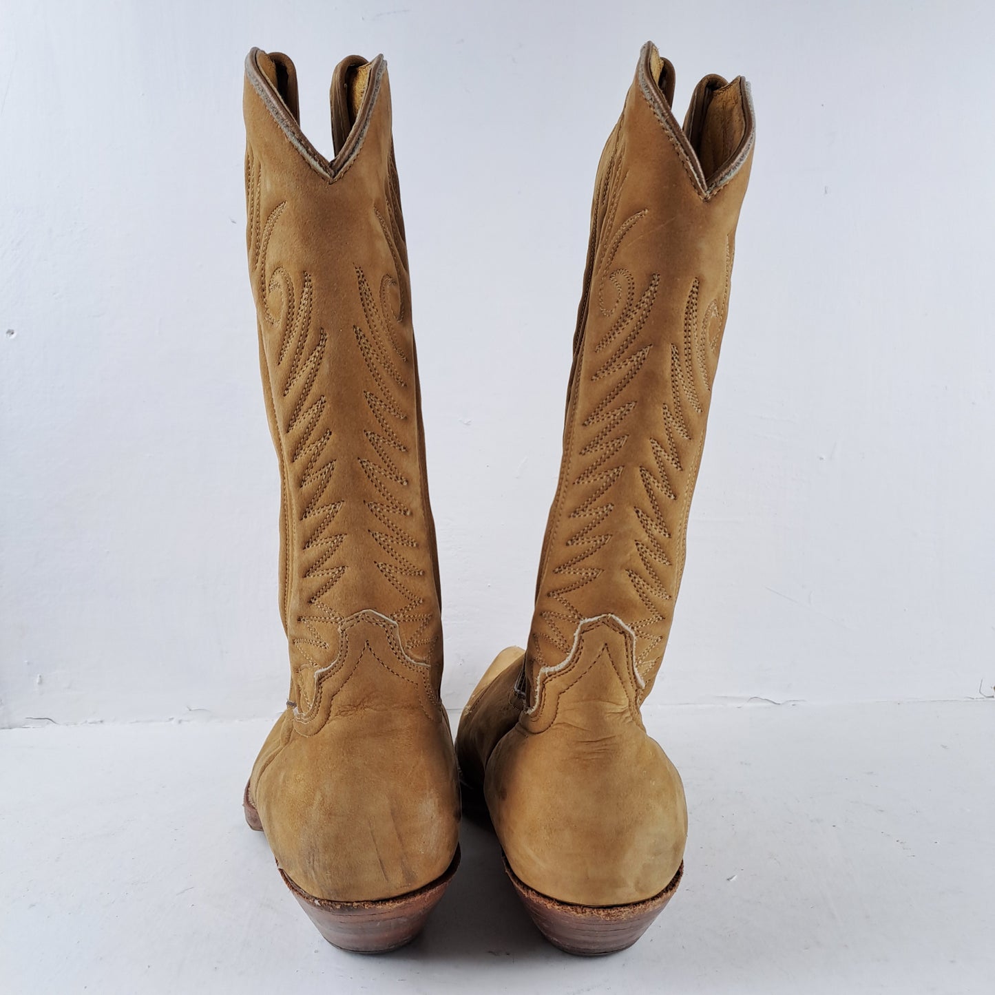 Dr.Adams Womens Cowgirl / Cowboy Brown Boots Size 38