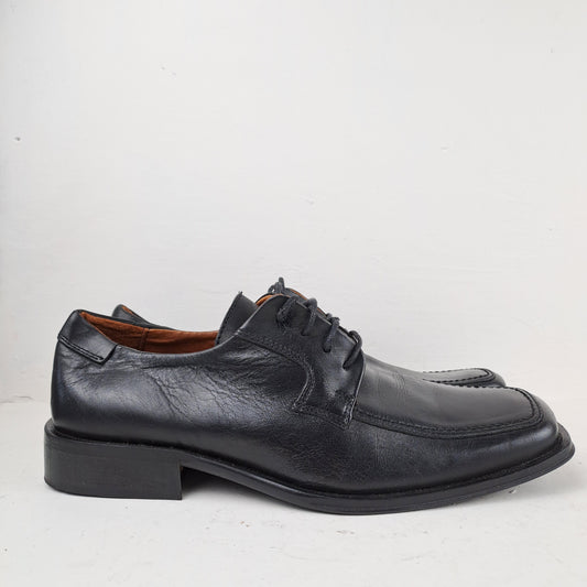 Moshion Mens Leather Black Shoes Size 42