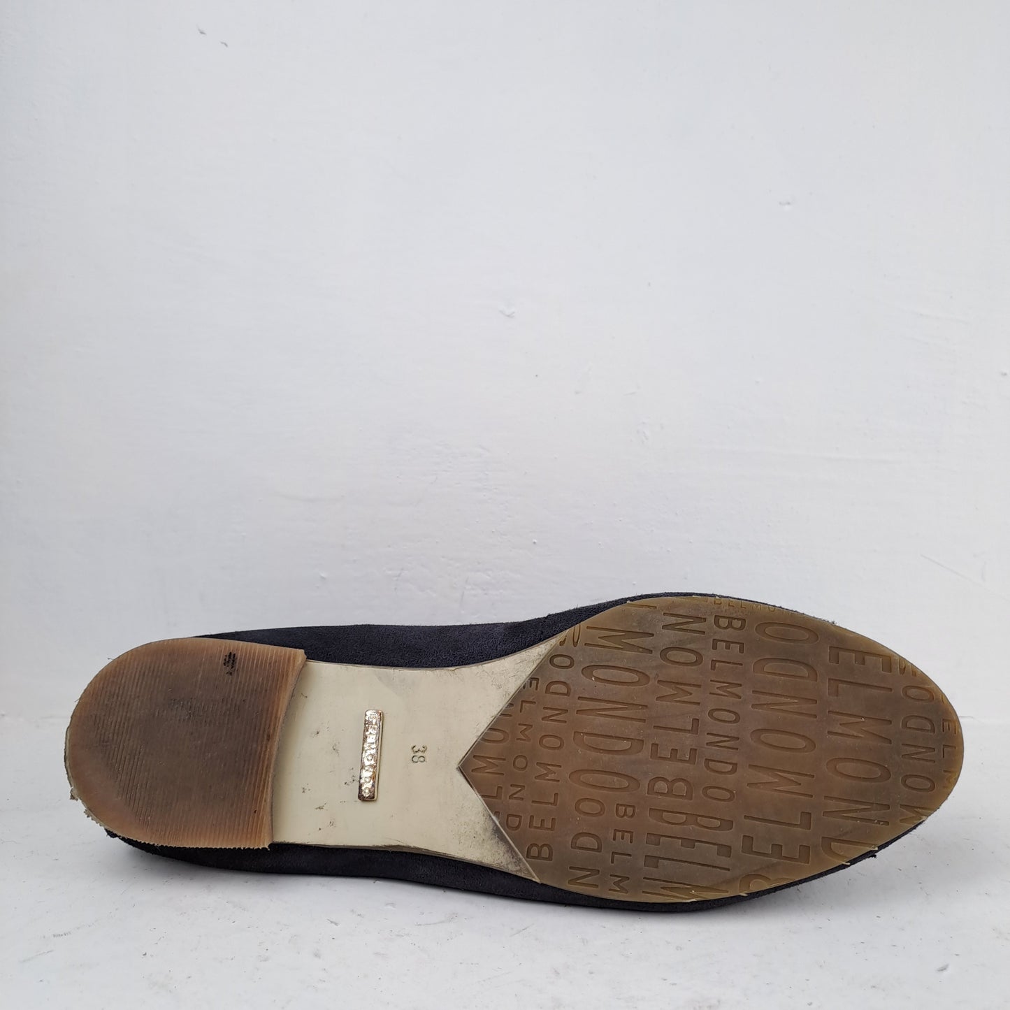 Belmondo Womens Leather Grey Summer Shoes Size 38