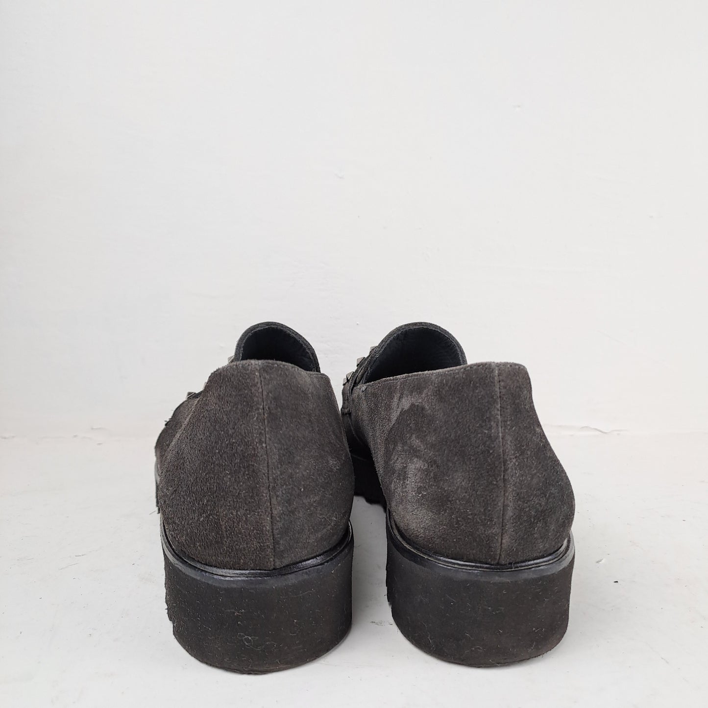 Paul Green Naiste Nahast Hallid Kingad Loafers Suurus 38.5