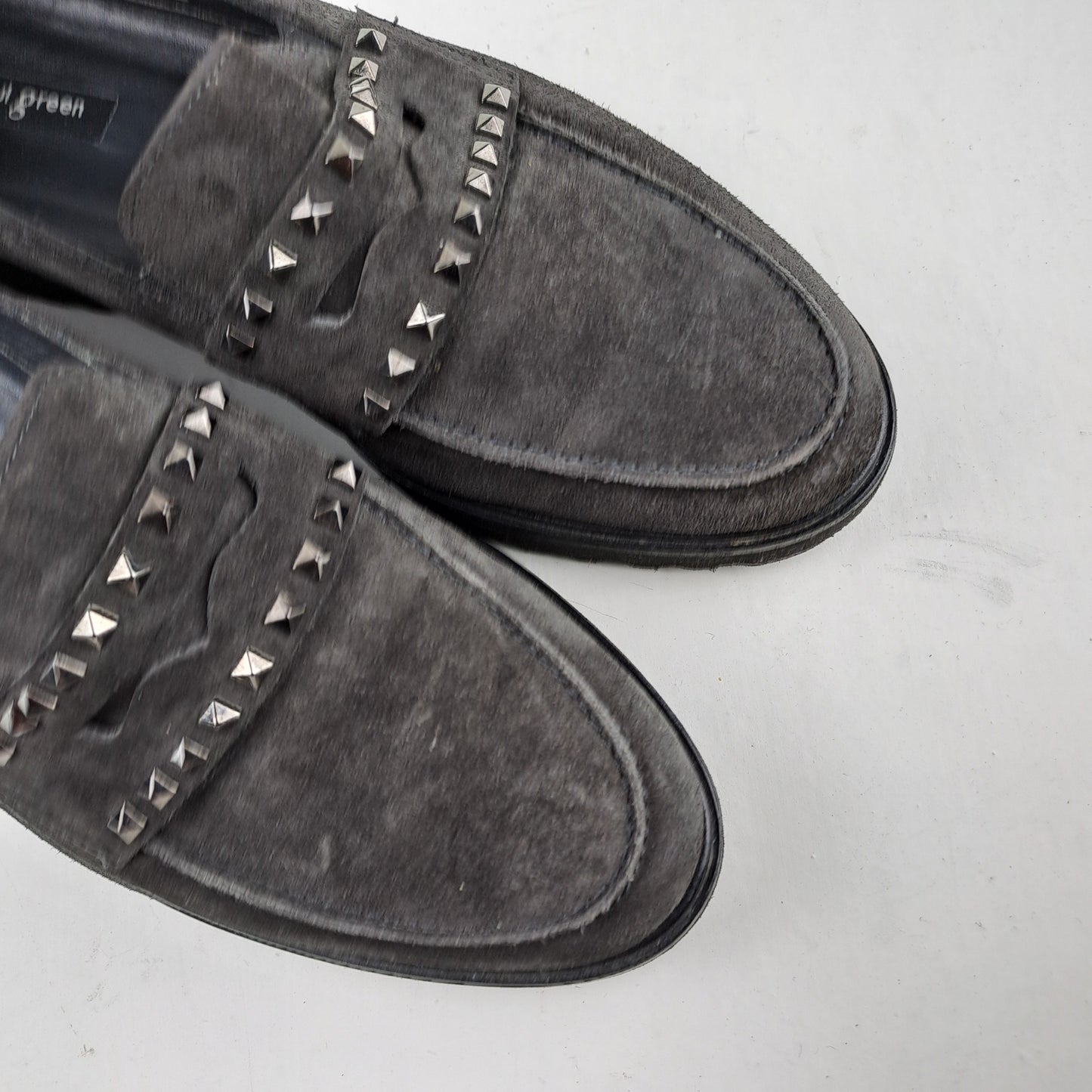 Paul Green Naiste Nahast Hallid Kingad Loafers Suurus 38.5