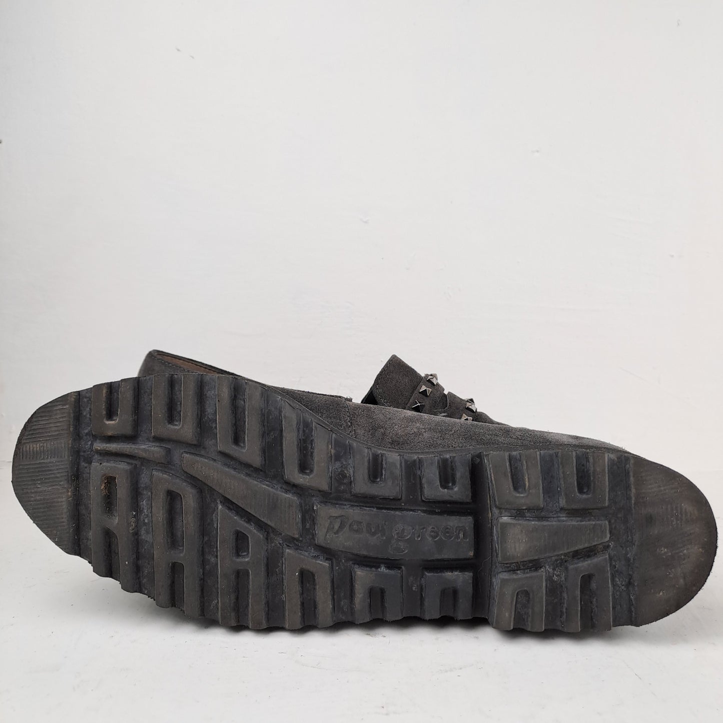 Paul Green Naiste Nahast Hallid Kingad Loafers Suurus 38.5