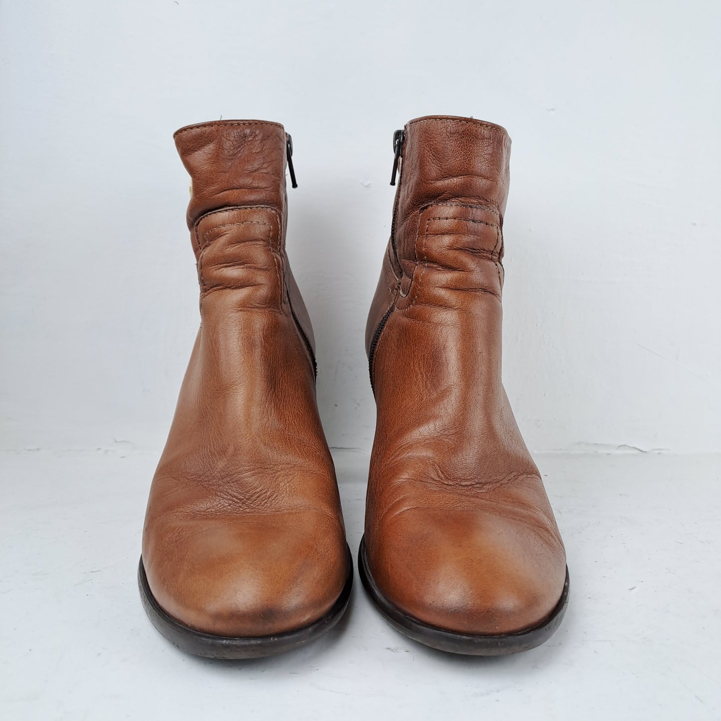 BOCAGE Womens Brown Leather Boots Size 38