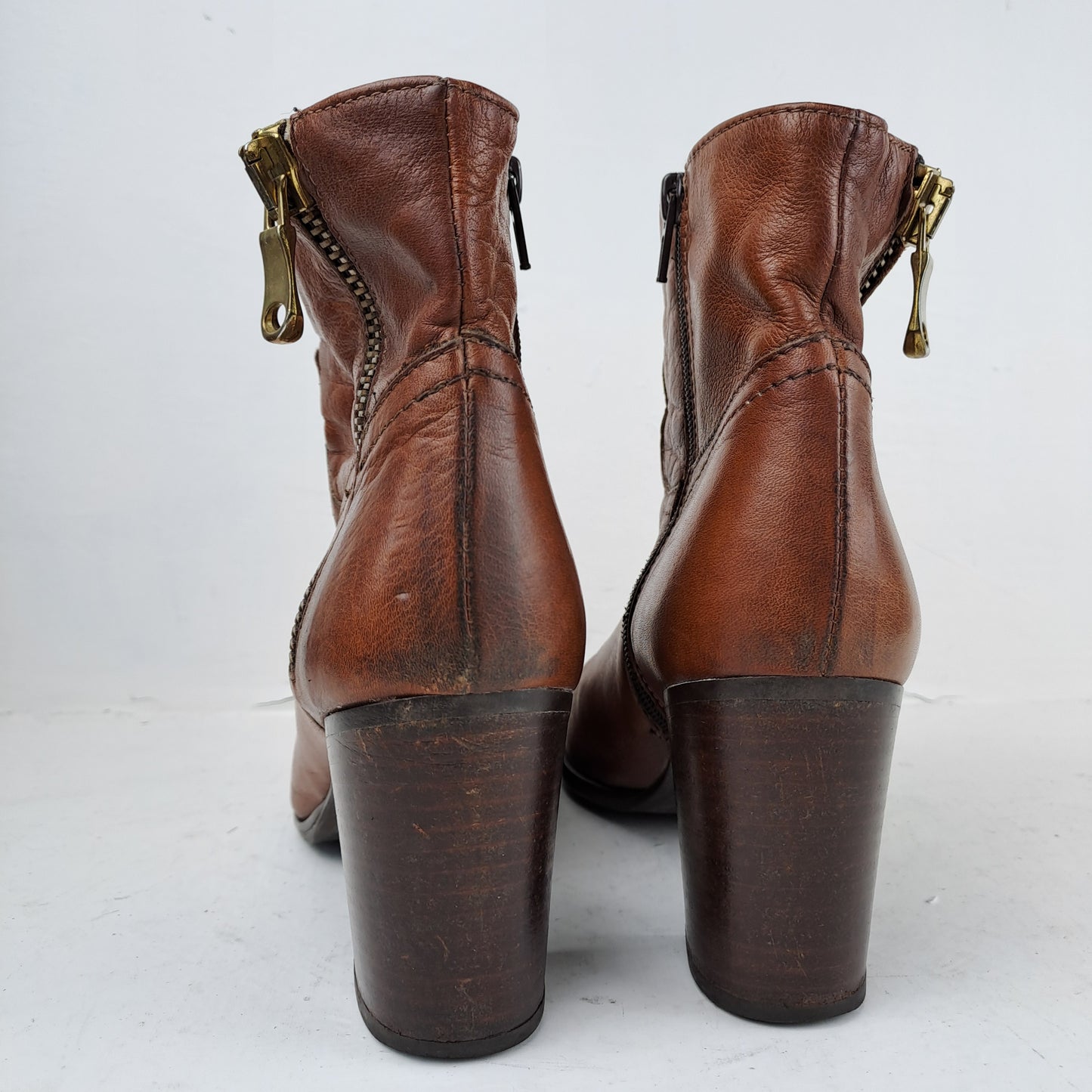 BOCAGE Womens Brown Leather Boots Size 38