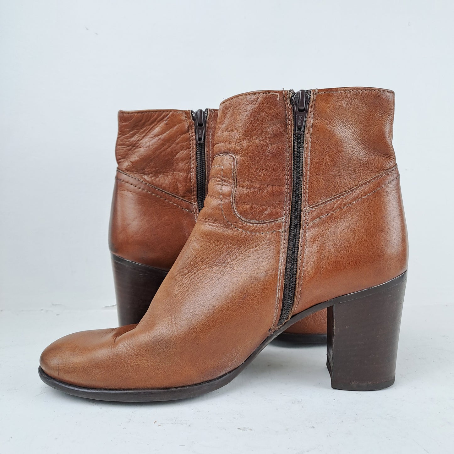 BOCAGE Womens Brown Leather Boots Size 38