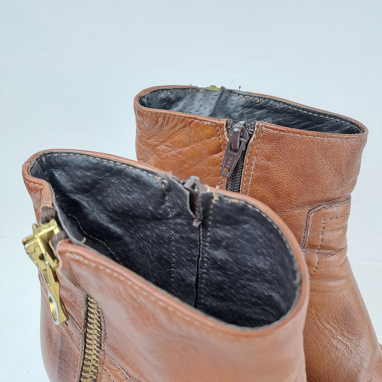 BOCAGE Womens Brown Leather Boots Size 38
