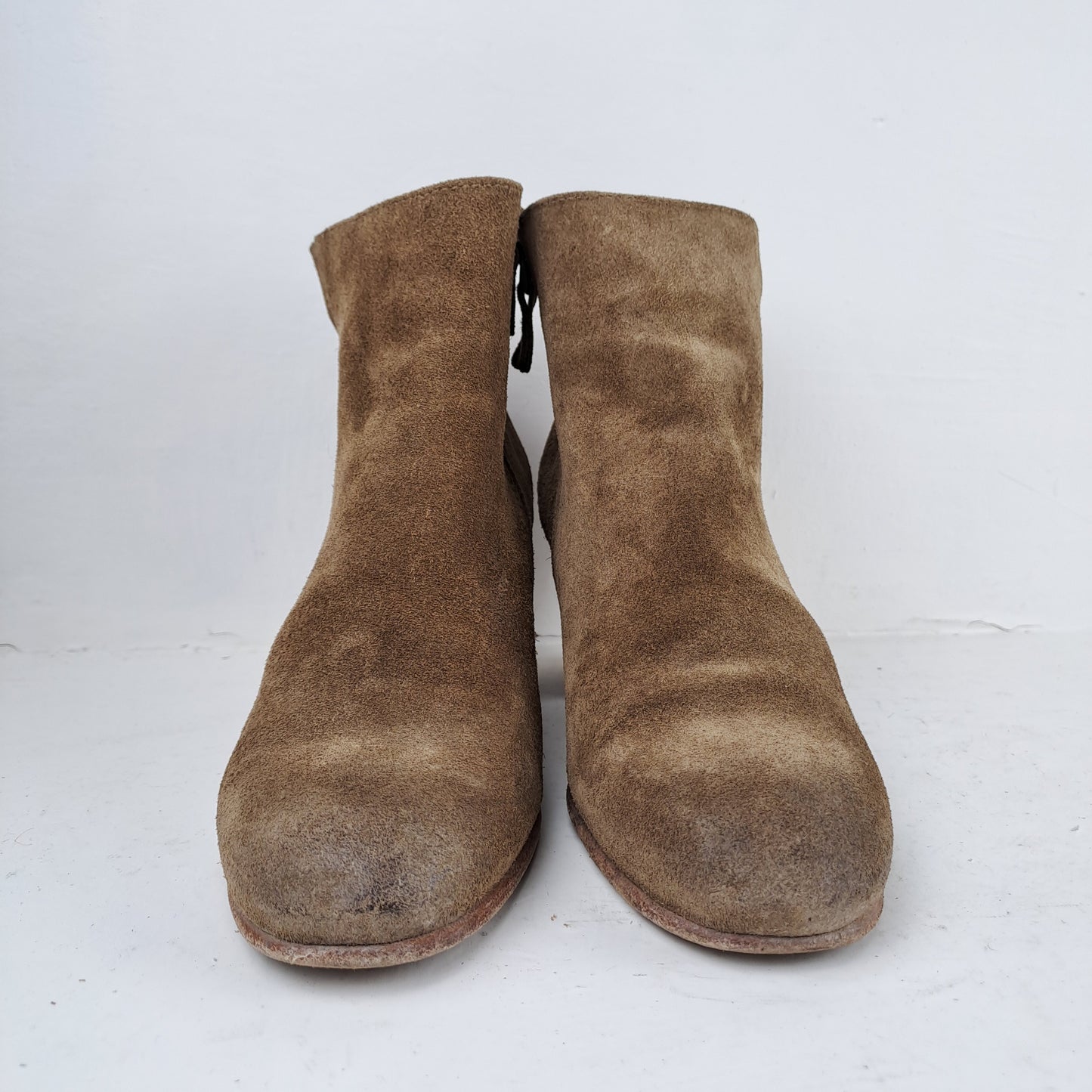 HISTORY 541 Womens Brown Leather Boots Size 38