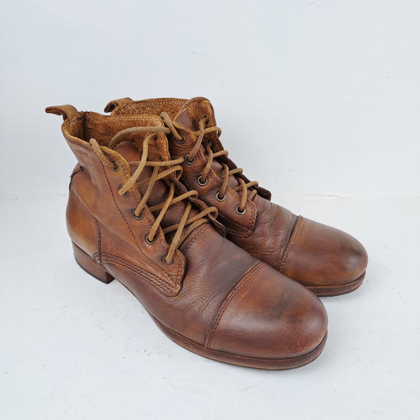 TEN POINTS Womens Brown Leather Boots Size 39
