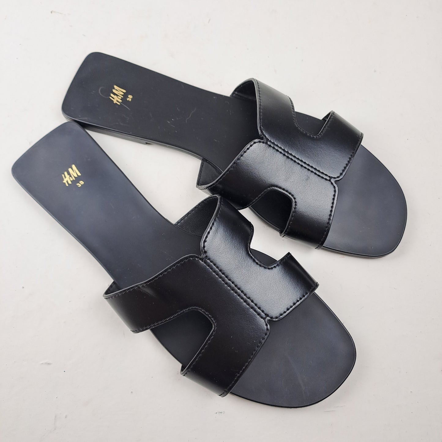 H&M Womens Black Sandals Size 38