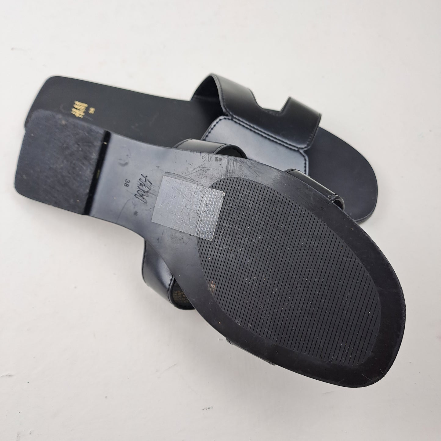 H&M Womens Black Sandals Size 38