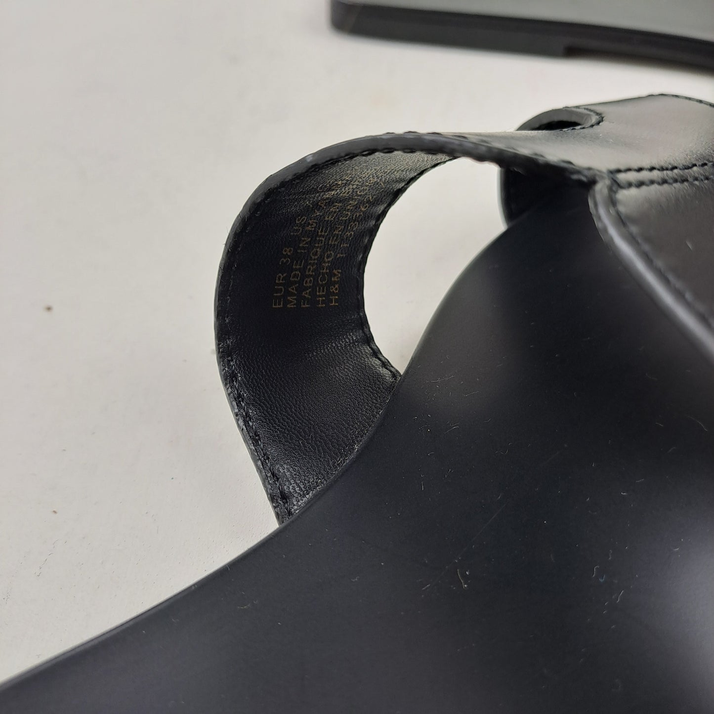 H&M Womens Black Sandals Size 38