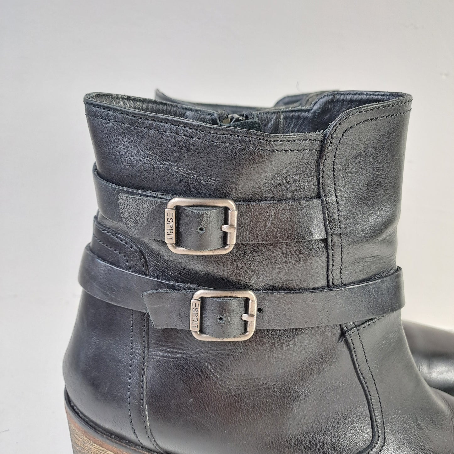 ESPRIT Women's Black Ankle Boots Size 40