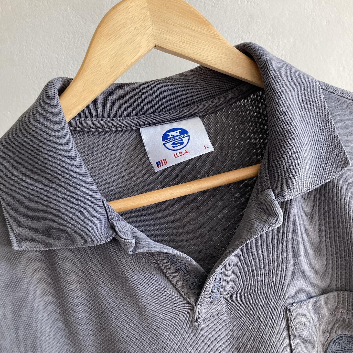 North Sails Mens Long Sleeve Polo Shirt Size L