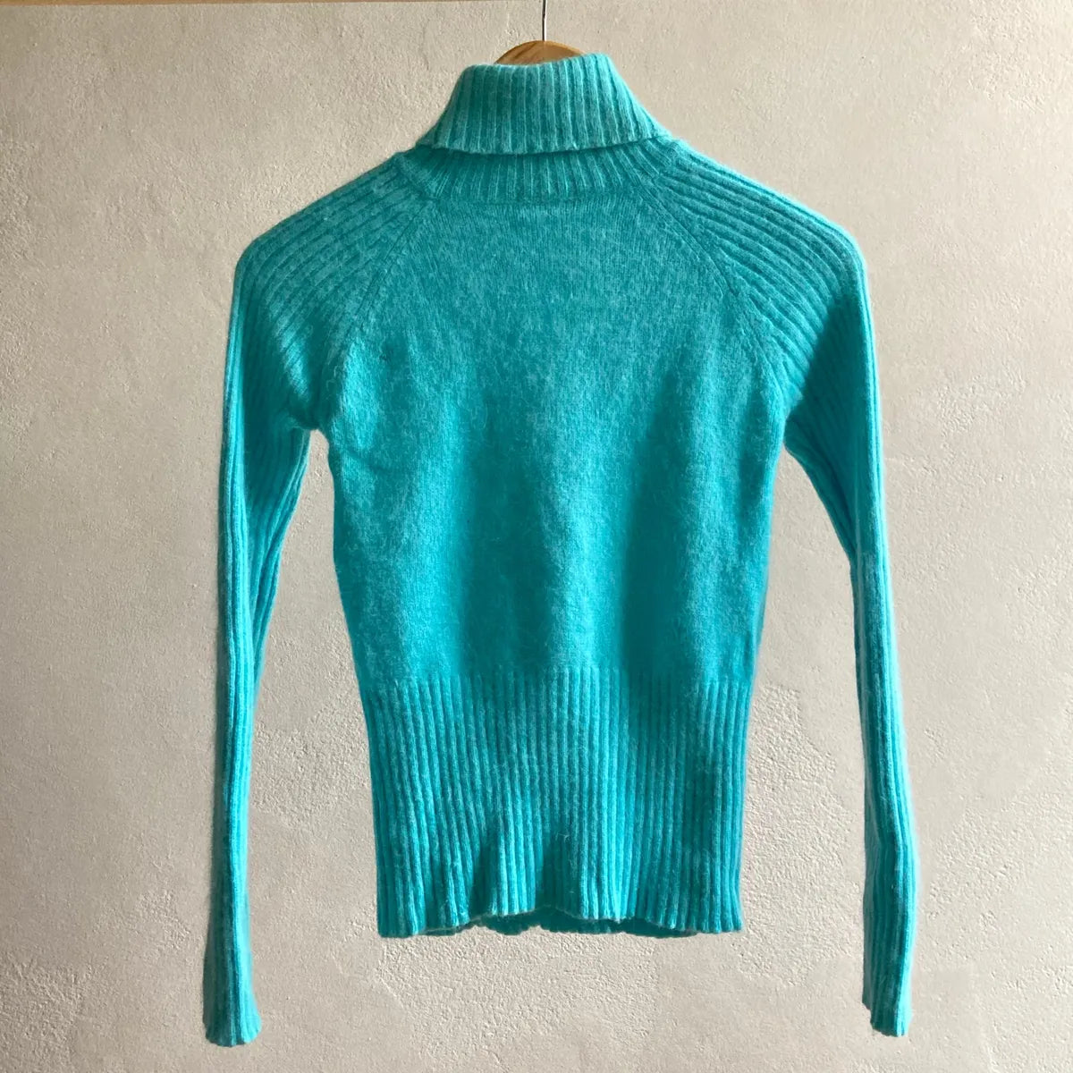 Womens Soft Turquoise Jumper Size M