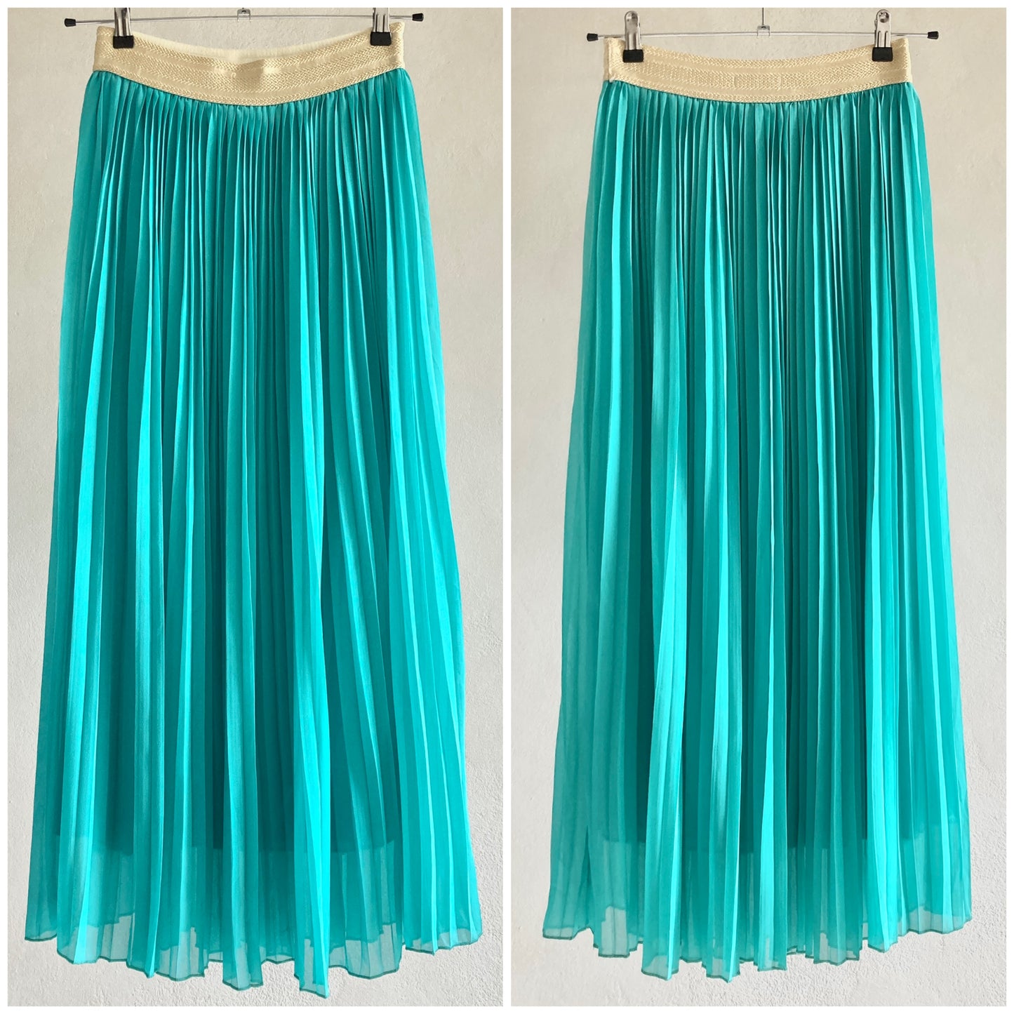 Vintage Naiste Plisseer Seelik Suurus 38-40