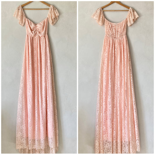 Womens Lace Maxidress Size S
