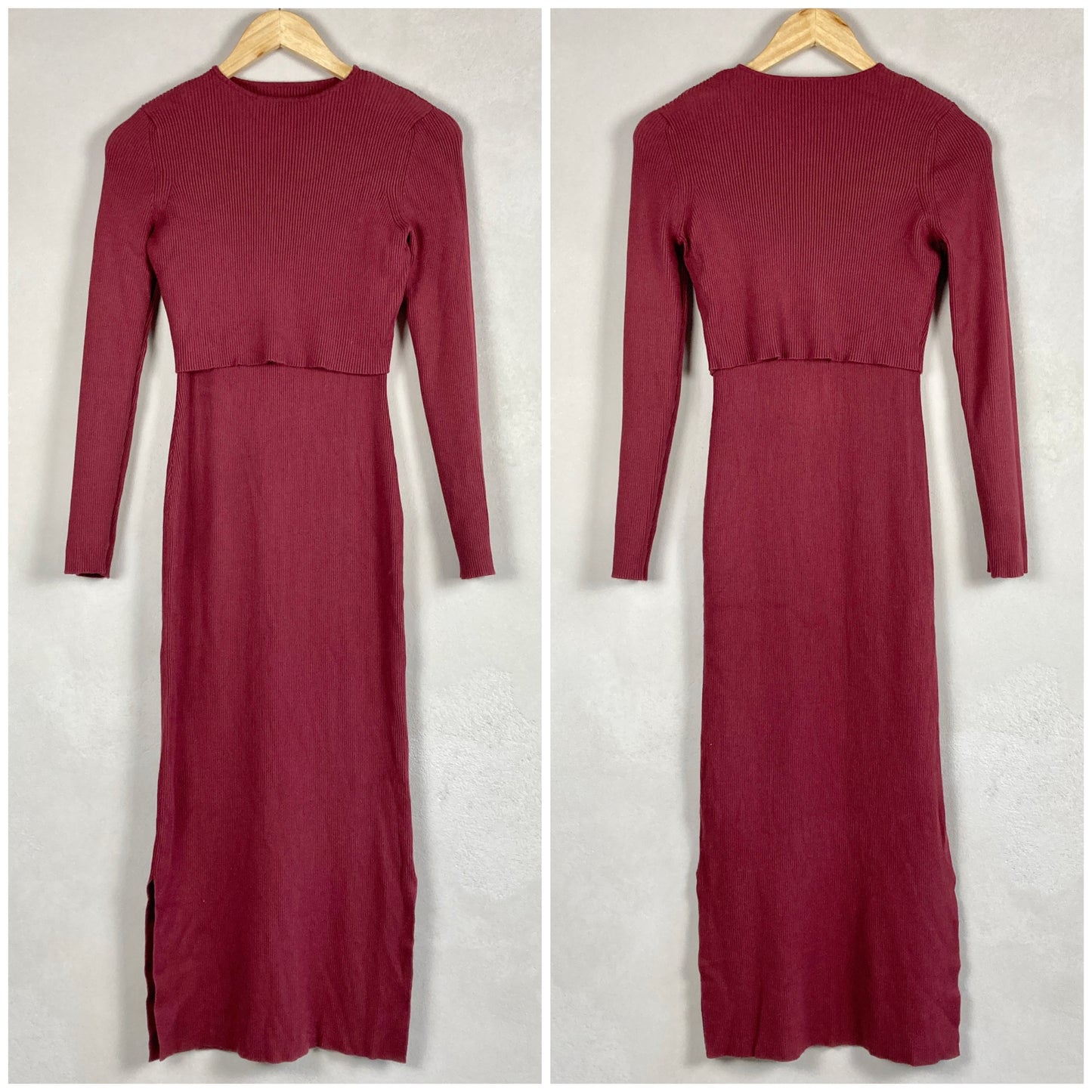 Womens 2in1 Knitted Dress Size S