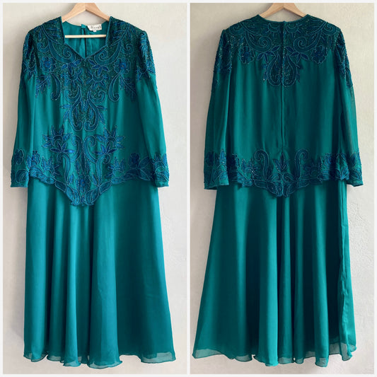 Vintage Womens Evening Dress Size L