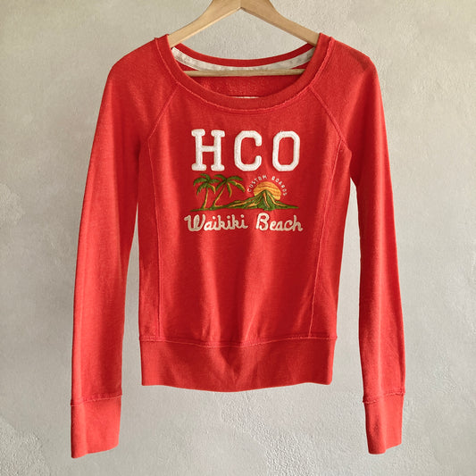Hollister Womens Waikiki Beach Sweatshirt Size XS