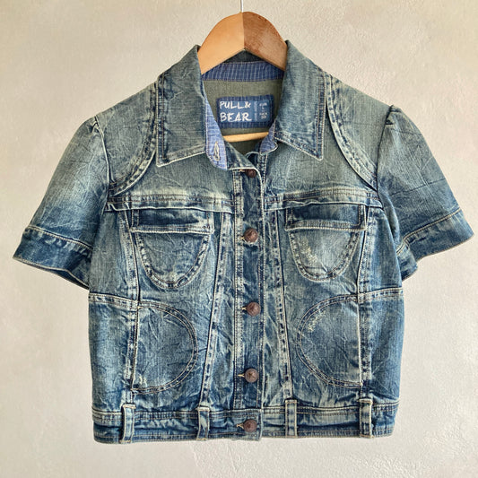 Bull & Bear Womens Denim Shirt Size L