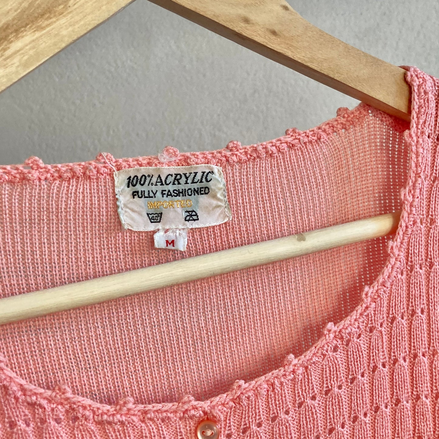 Vintage Naiste Kootud Topp Suurus M