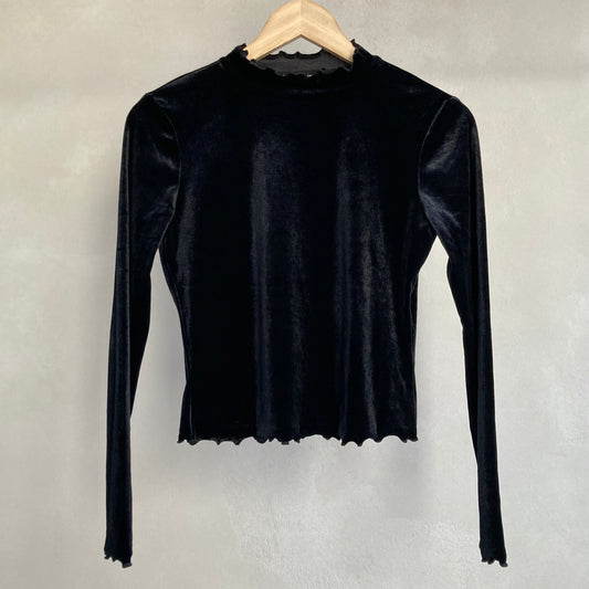 Monki Womens Velvet Top Size S