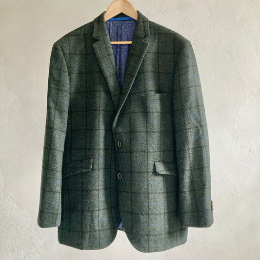 Brook Taverner Men's Tweed Jacket Blazer Size EU58 / 2XL