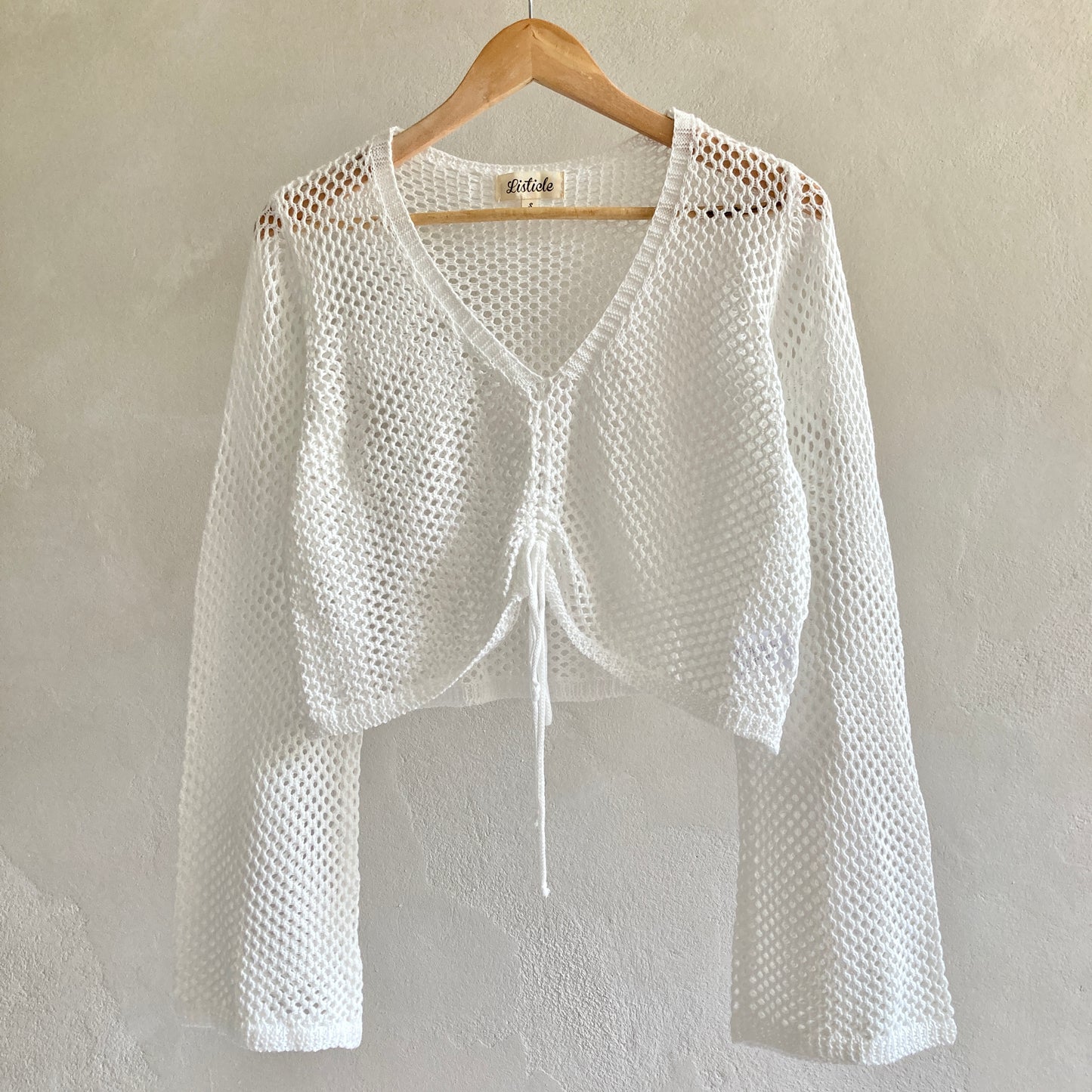 Womens Open Knit Top Size S