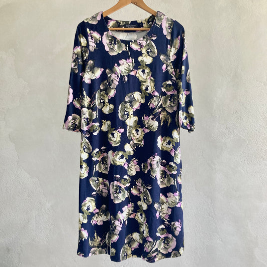 Signature Womens Floral Summer Dress Size M