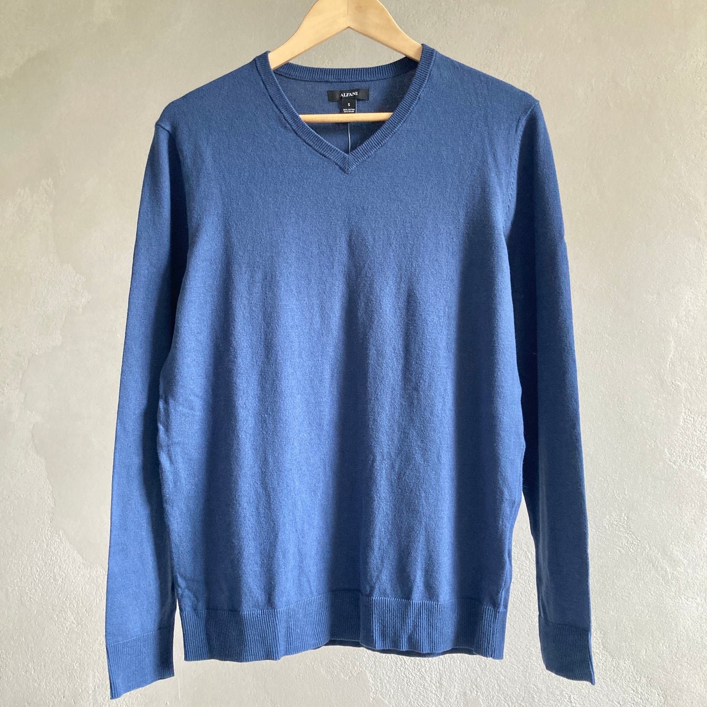 Alfani Mens Blue Jumper Size S
