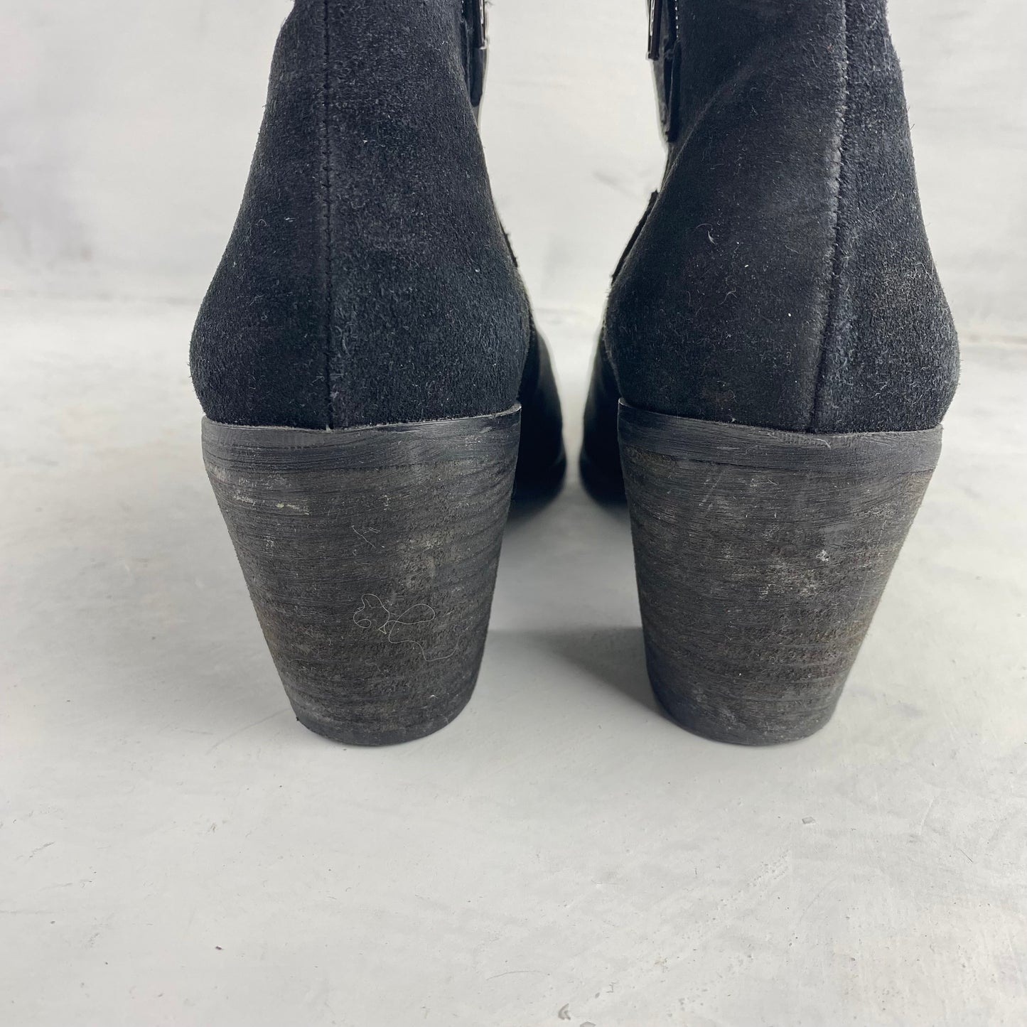 Bianco Ladies Black Ankle Boots Size 37