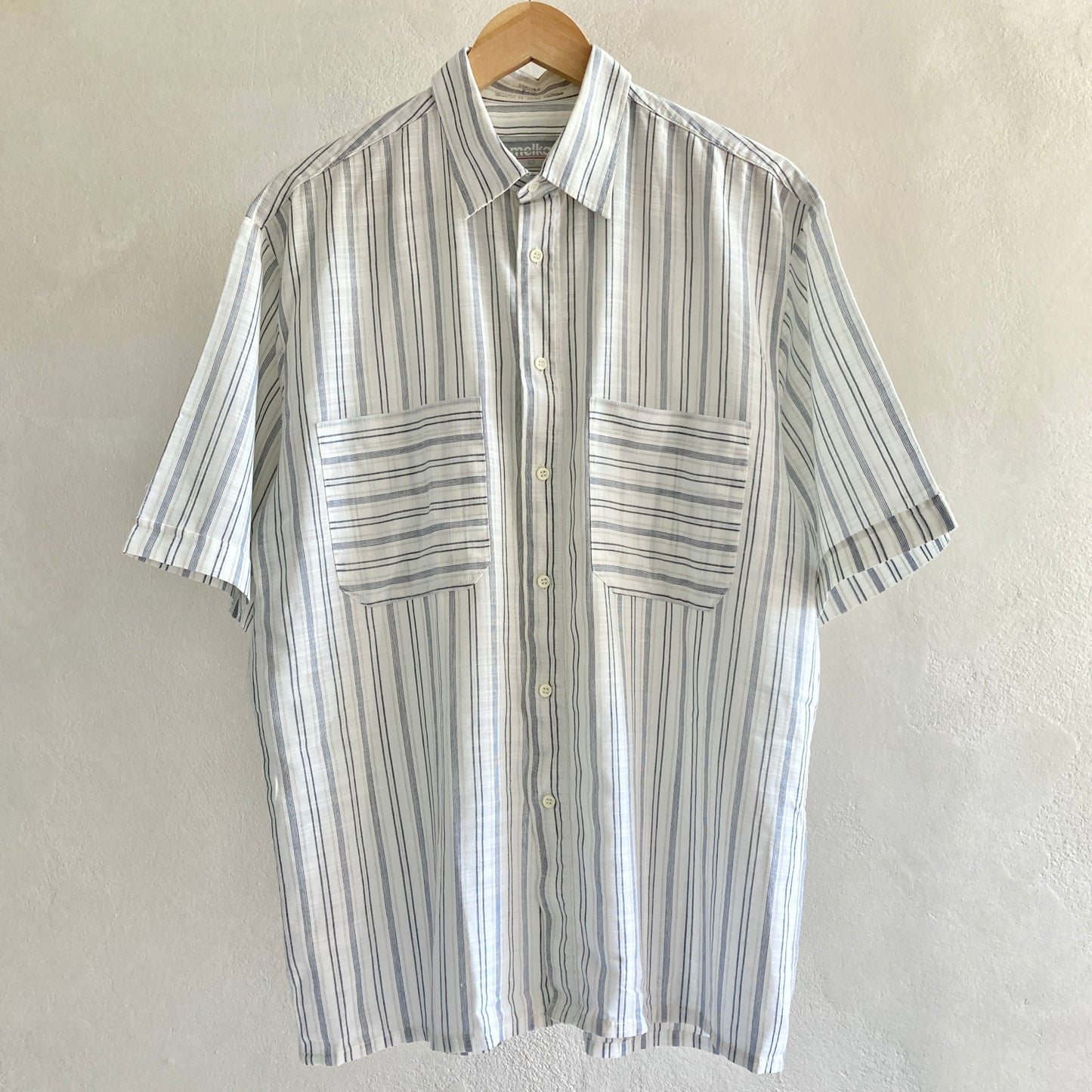 Melka Mens Short Sleeve Summer Shirt Size L
