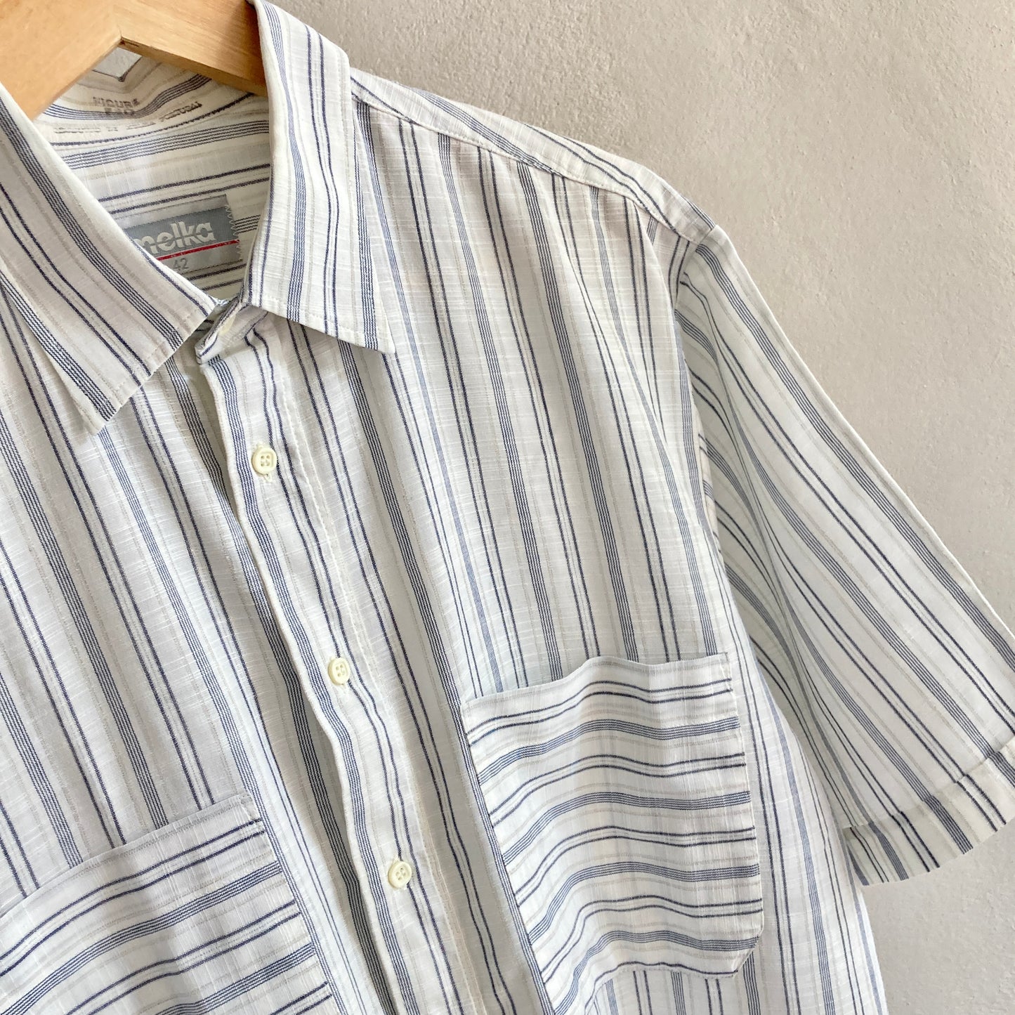 Melka Mens Short Sleeve Summer Shirt Size L