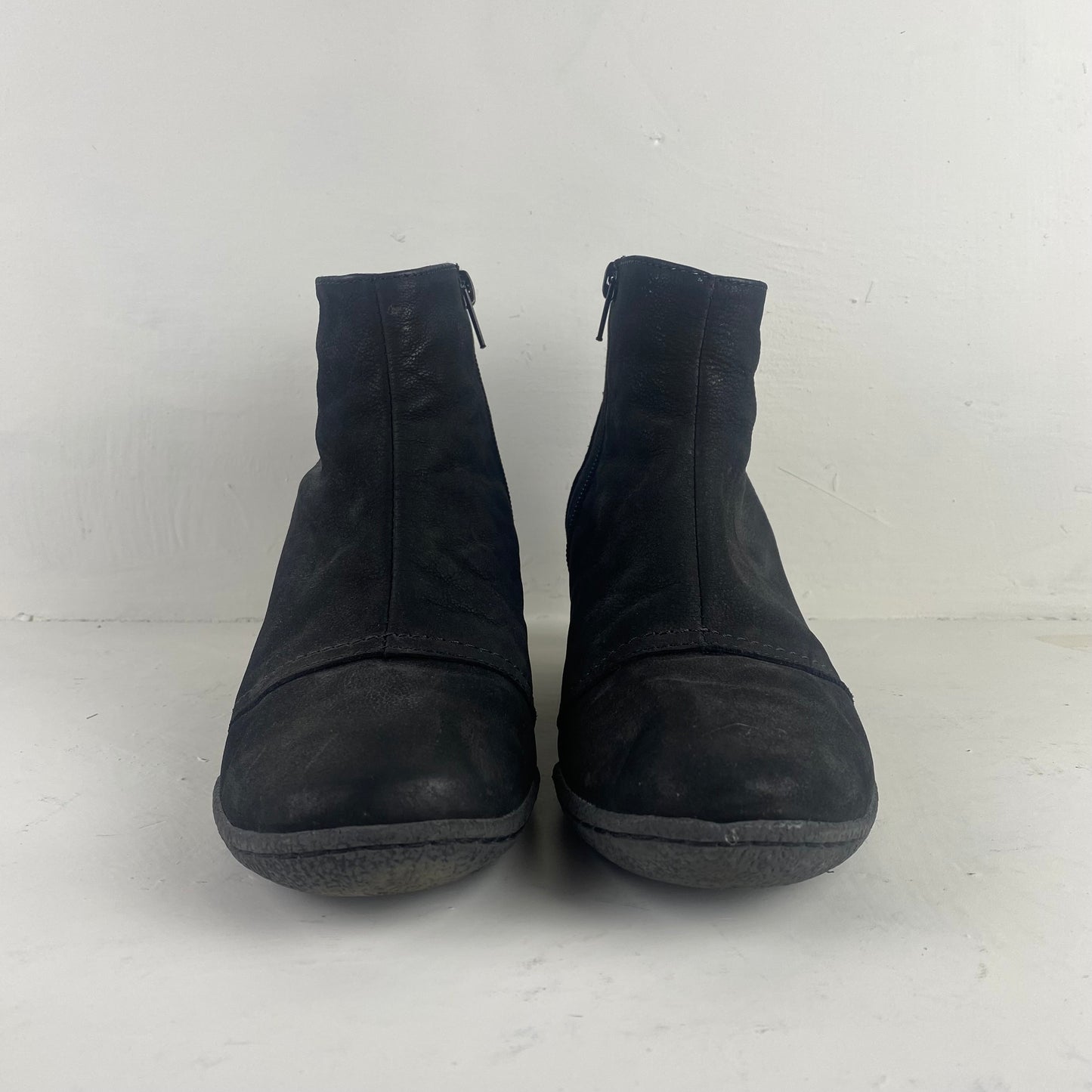 Softwalk Ladies Black Ankle Boots Size 38