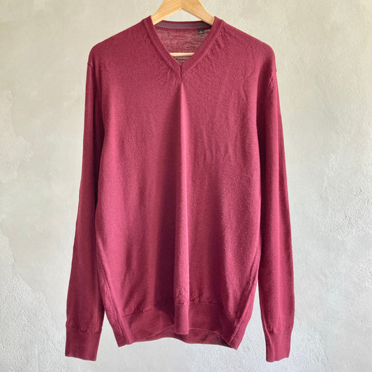 Mens Merino Wool Jumper Size L
