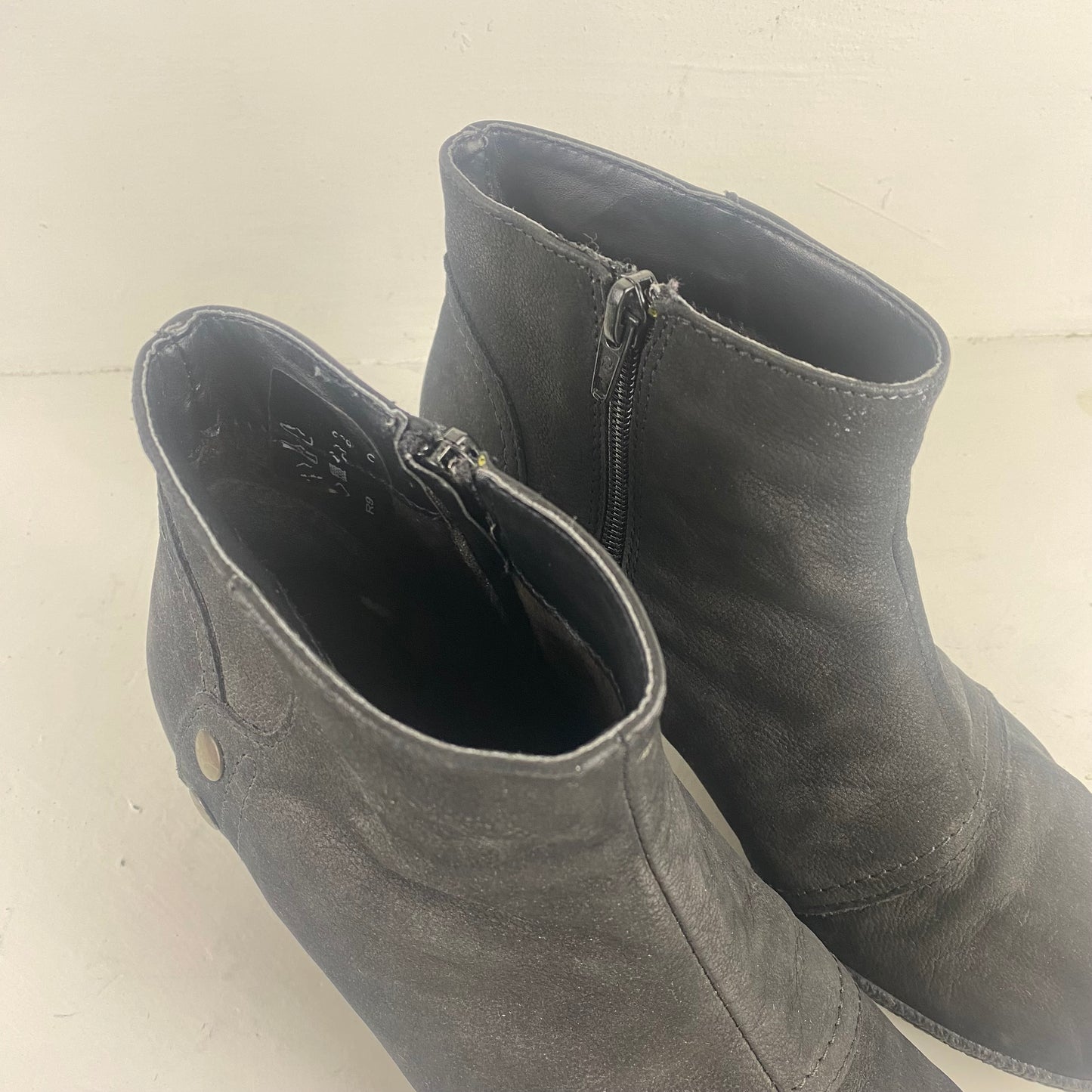 Softwalk Ladies Black Ankle Boots Size 38