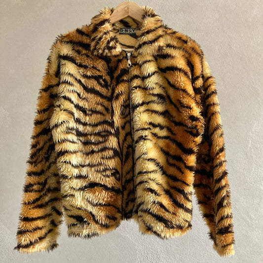 Only Womens Faux Fur Fleece Jacket Size S