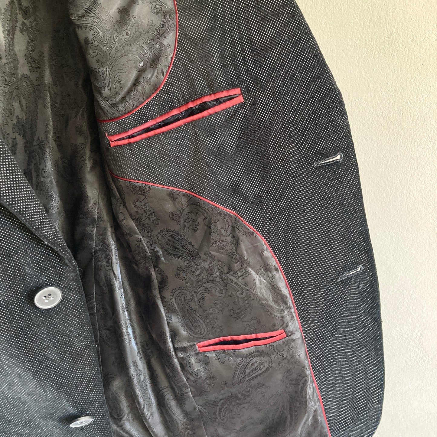 Mens Velvet Blazer Size 50