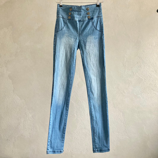 Womens High Waist Skinny Jeans Size S
