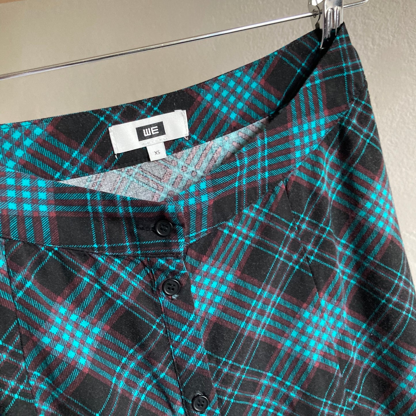 Womens Buttoned Midi Skirt Size XS