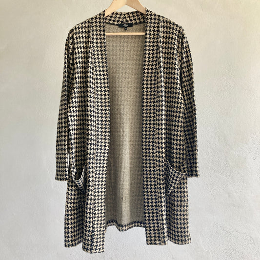Womens Dogtooth Cardigan Size XS