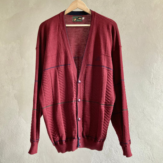Vintage Mens Knitwear, Cardigan Size L