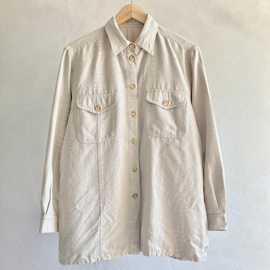 Vintage Womens Faux Suede Shirt Size 42