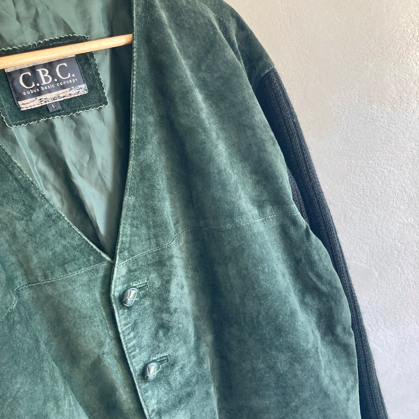 Vintage Meeste Nahast Jakk Suurus L