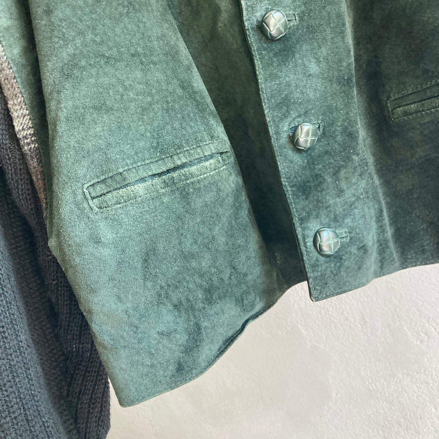 Vintage Meeste Nahast Jakk Suurus L