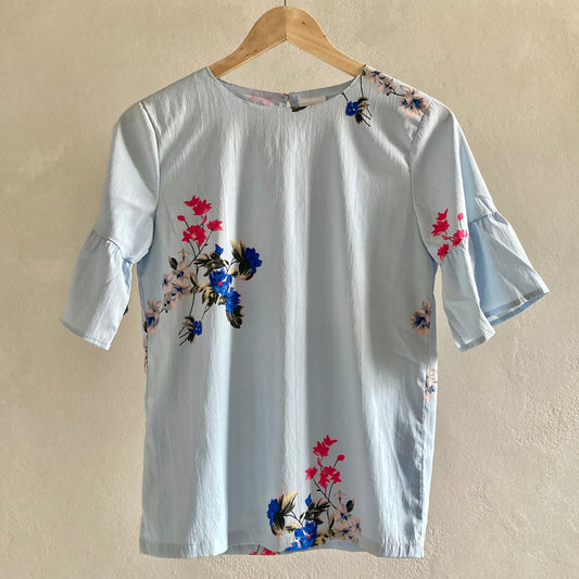 Girls Floral Blouse Size 158-164