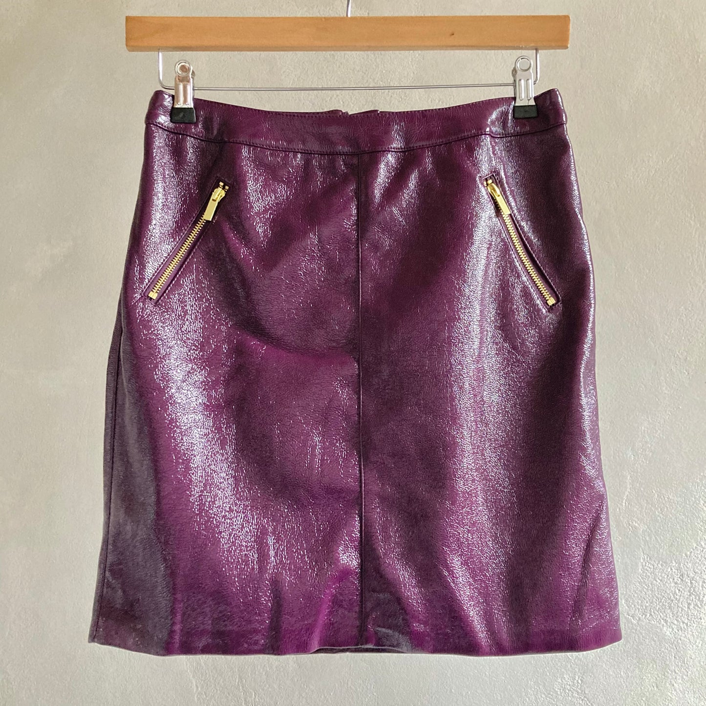 Lindex Womens Faux Leather Mini Skirt Size 36