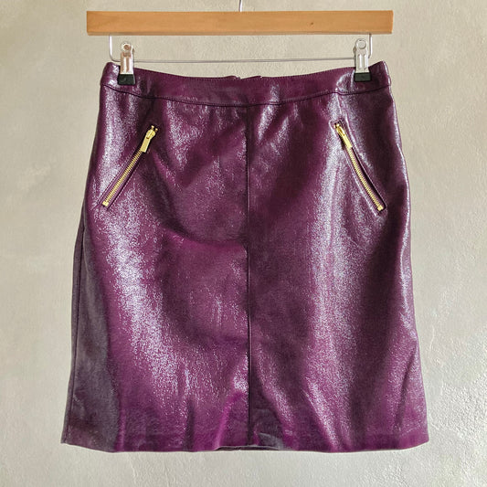 Lindex Womens Faux Leather Mini Skirt Size 36