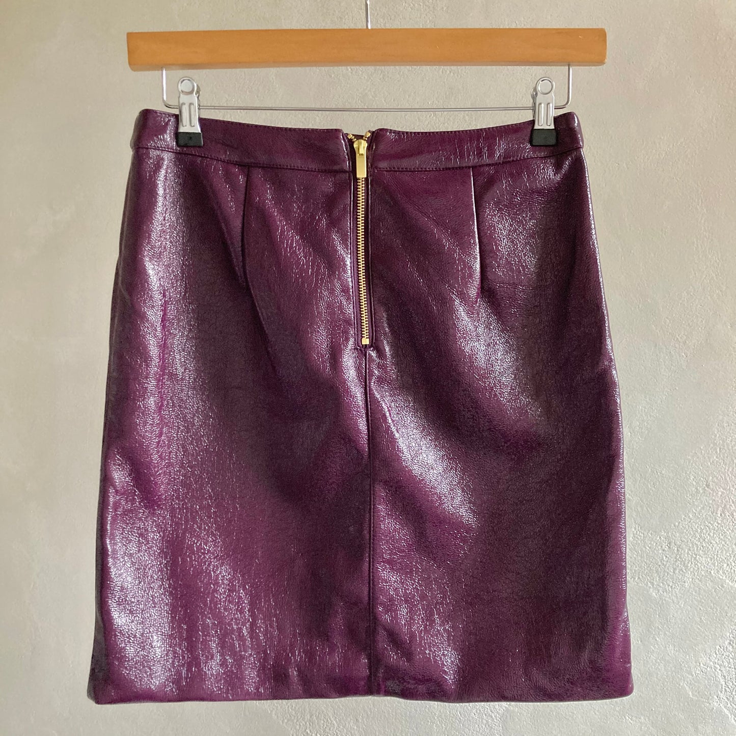 Lindex Womens Faux Leather Mini Skirt Size 36